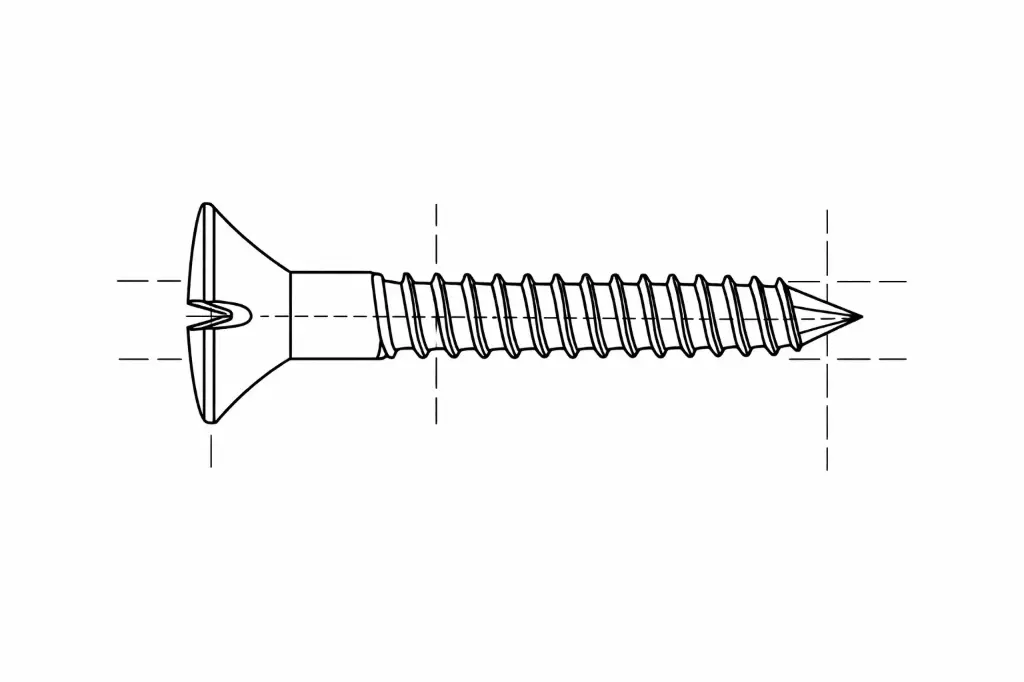 6680B Screw for Flush Door Frame Connector