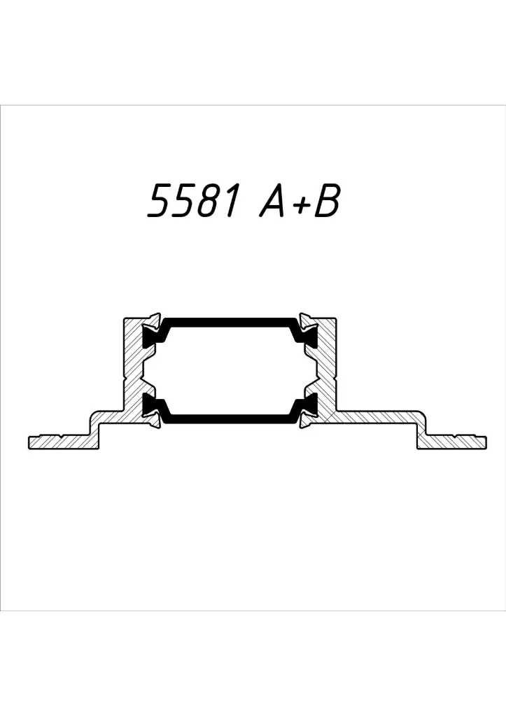 F 5582 Profile for Installation of Doors and Windows – 6 m