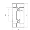 Structural aluminum profile 6 m for modular houses and constructions
