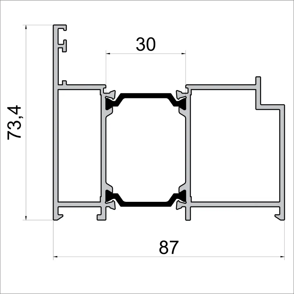 D 8704 Entrance Door Frame – 6 m