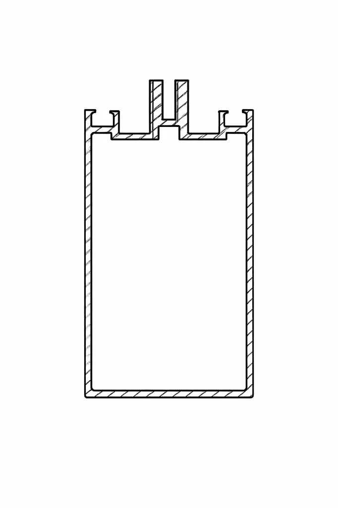 5501 Vertical Mullion 128 – 6 m