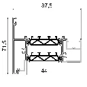 W 8731 Floating Mullion – 6 m