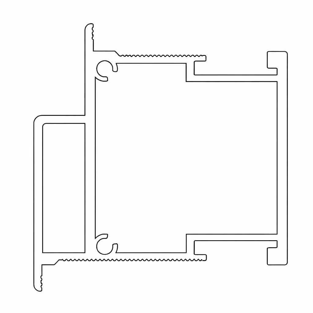 6611A Sash for flush door 6.7 m