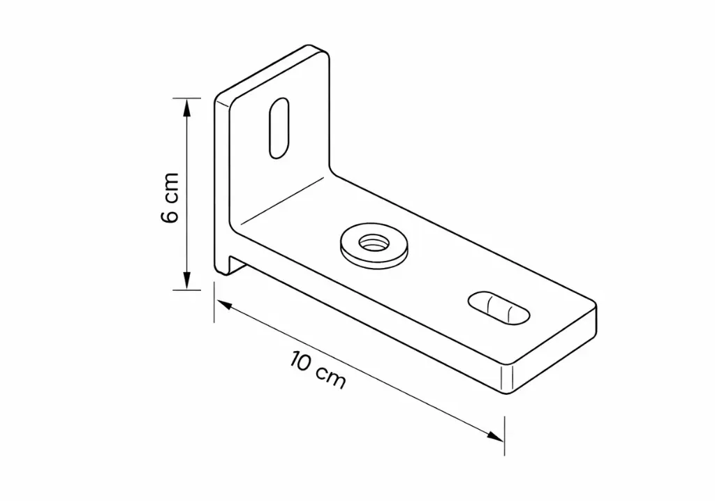 8851 Structural Facade Base Plate – 10 cm