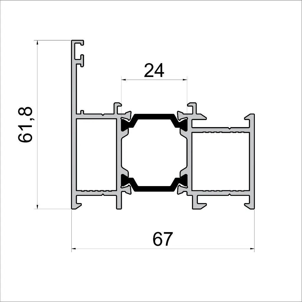 W 6701 Frame Slim – 6 m