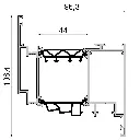 W 8761 Door Sash with Locking – 6 m