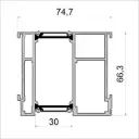 D 8715 Entrance Door Panel Sash – 7 m