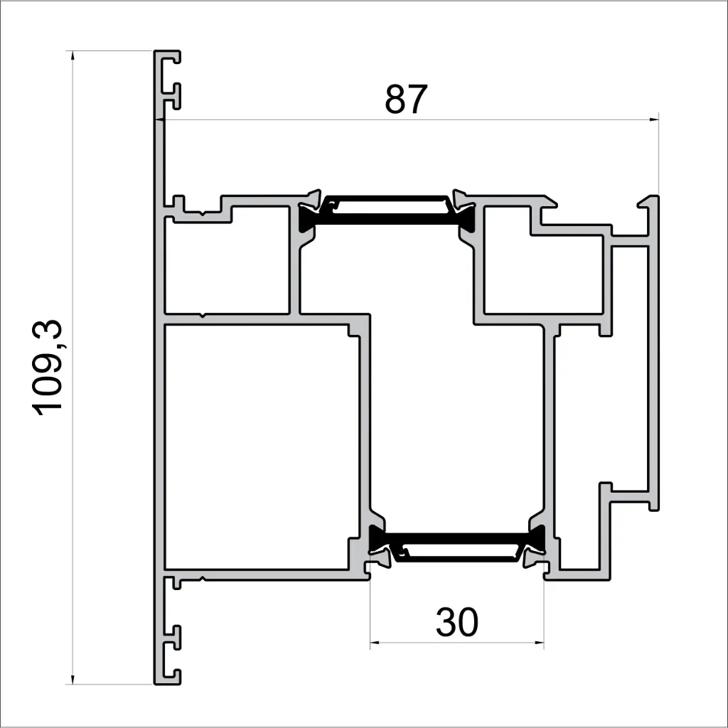 D 8716 Entrance Door Sash Opening Outward – 7 m