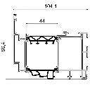 W 8763 Крило врата Wood 6 м 