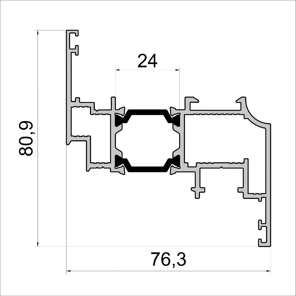 W 6712 Sash Slim Renaissance – 6 m