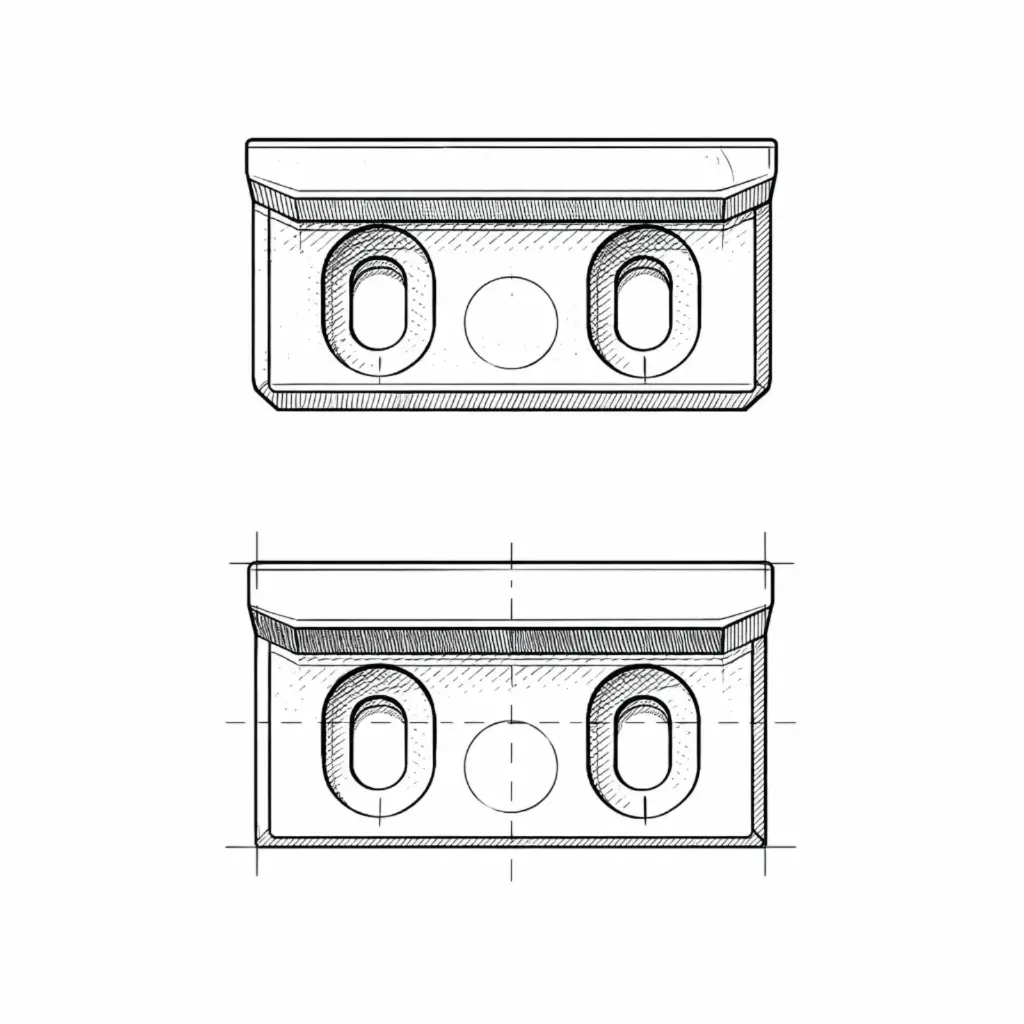 Strike plate for eccentric cam