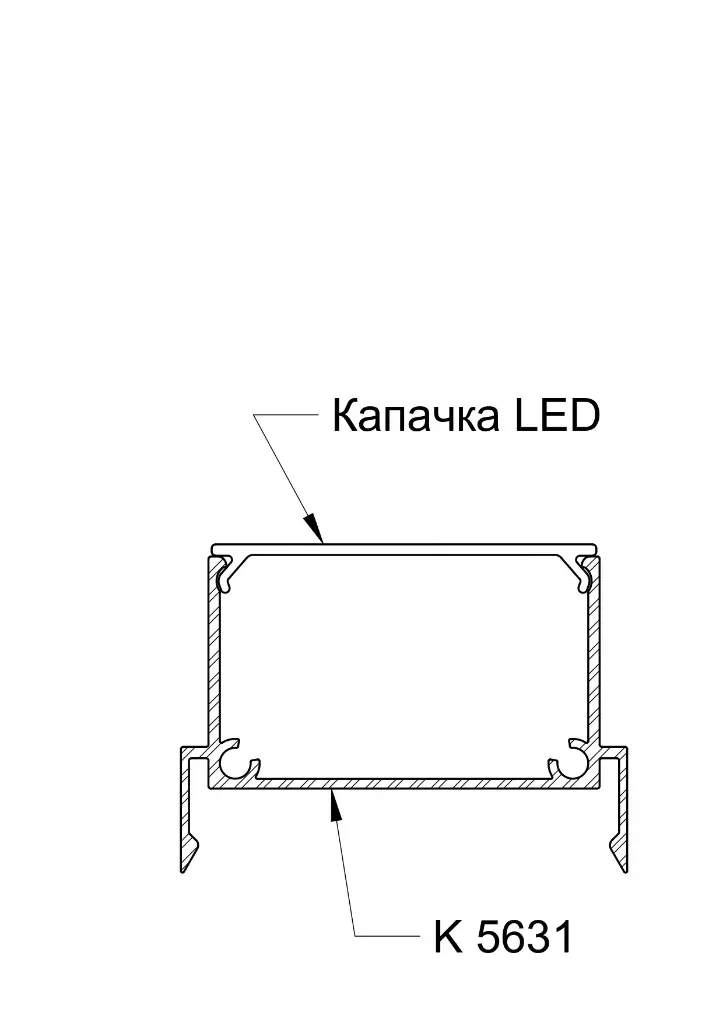 5526 Декоративна капачка LED колона 6 м