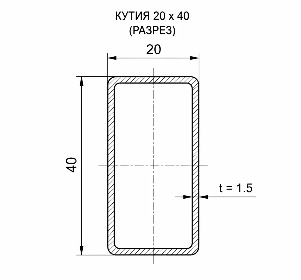5562 Кутия 50 х 100 снадка колона