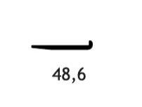 5087 Носач за стъклоп. 49 мм