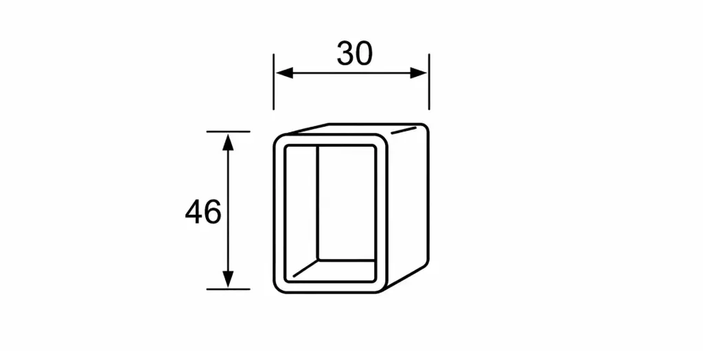 5061 Кутия 30х46x2 снадка колона