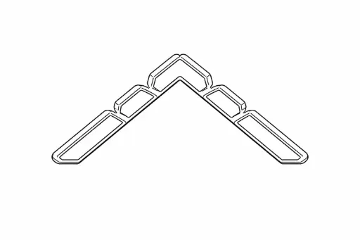 139.055 Assembly bracket for flush door frame