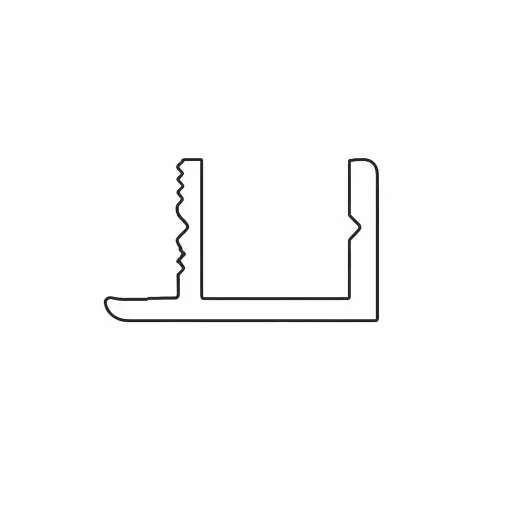 6611B Trim profile for flush door leaf 6 m