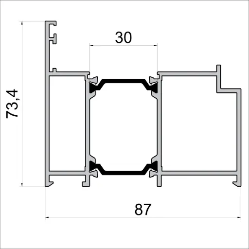 D 8704 Entrance Door Frame – 6 m