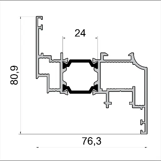 W 6712 Sash Slim Renaissance – 6 m