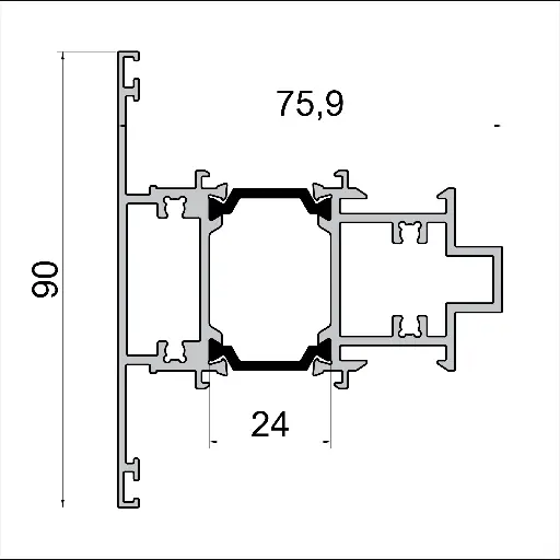 W 6722 Делител Elegant 6 м