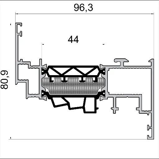 W 8711 Sash Standard / Elegant – 6 m