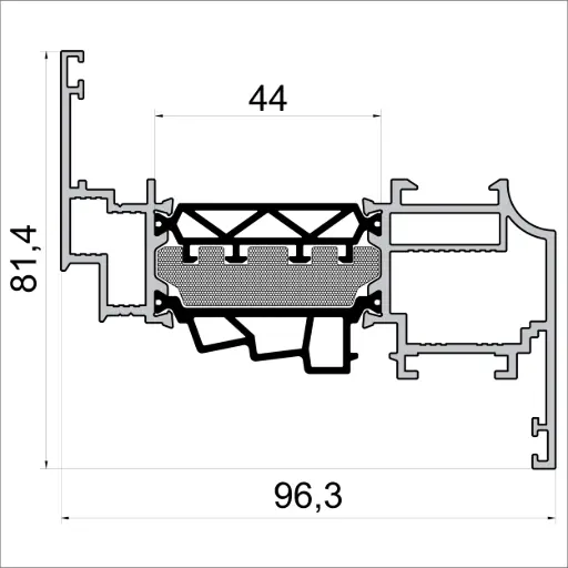 W 8714 Sash Renaissance EU – 6 m