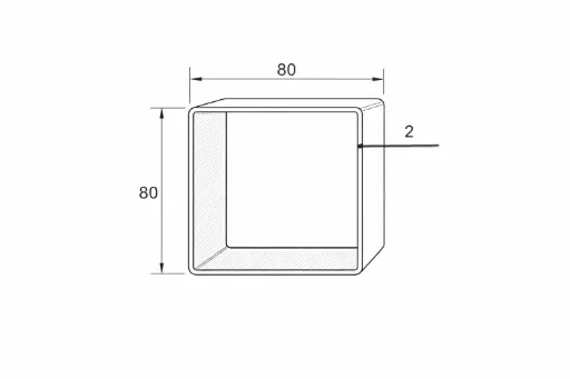 8856 Raw Box Profile 80×80×2
