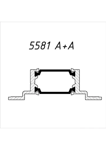 F 5581 Профил за вграждане на врати към фасада 6 м