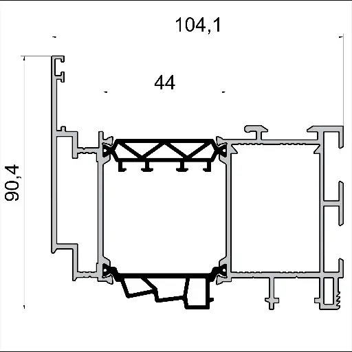 W 8763 Крило врата Wood 6 м 