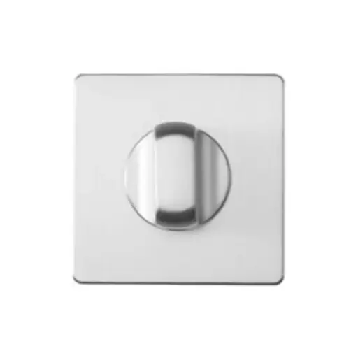 Square WC rosette – solid brass