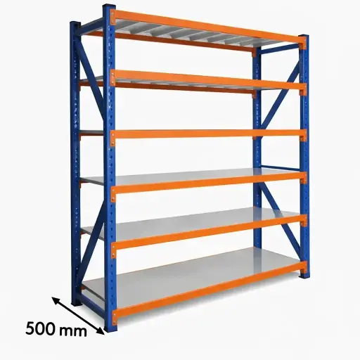 Metal Shelving Unit 6 Tier 500 mm