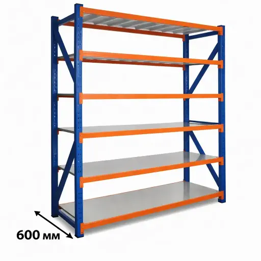 Metal Shelving Unit 6 Tier 600 mm