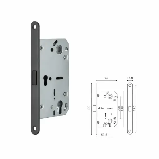 Magnetic lock for standard key