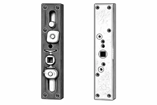 Lock for curtain wall handle